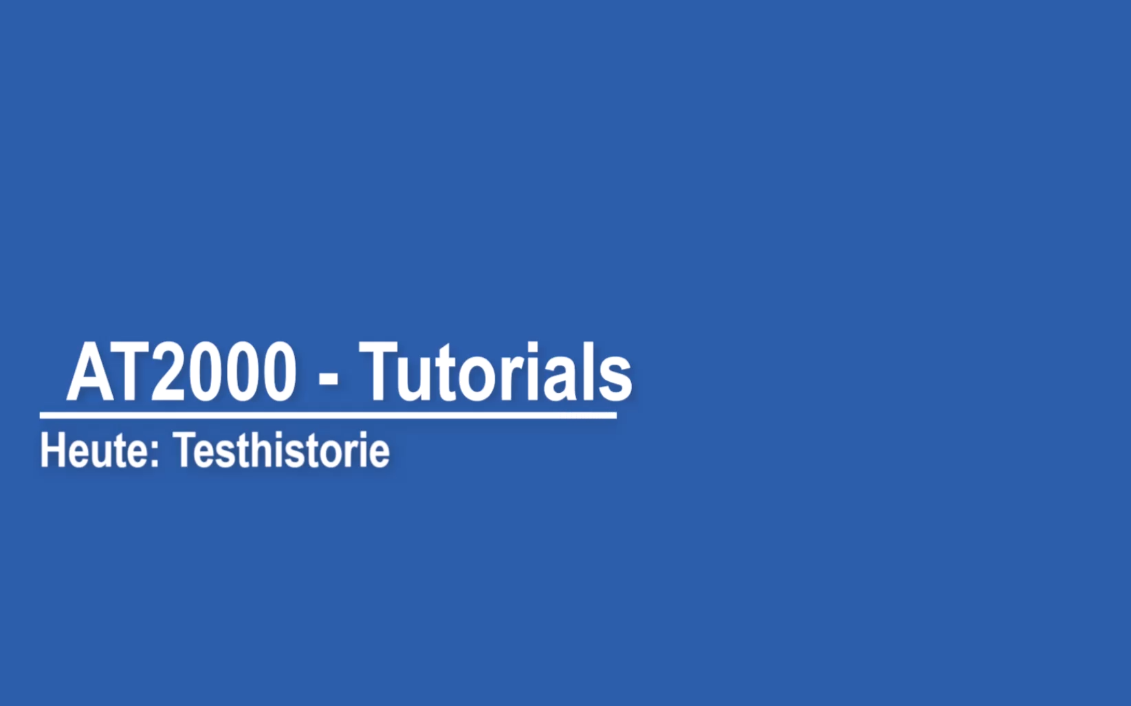 Testhistorie